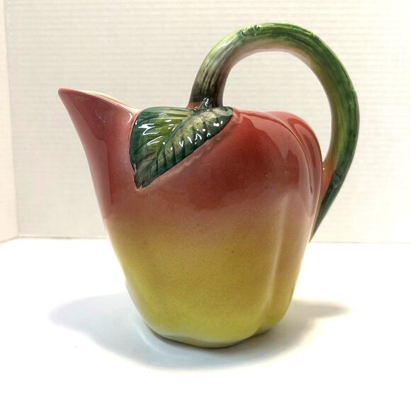 Lord and Taylor Ceramic Apple Pitcher Made in Italy #9416 - Picture 1 of 10